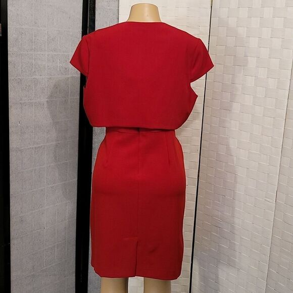 S.L.FASHIONS SLEEVELESS INVIBLE ZIPPER DOWN BACK DRESS - Picture 5 of 16